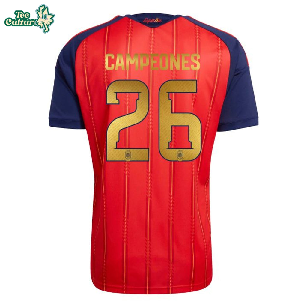 Spain 2026 Home Champions Edition #26 Soccer Jersey