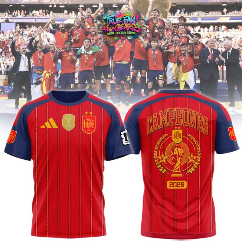 Spain 2026 World Cup Champions Signature Football Jersey