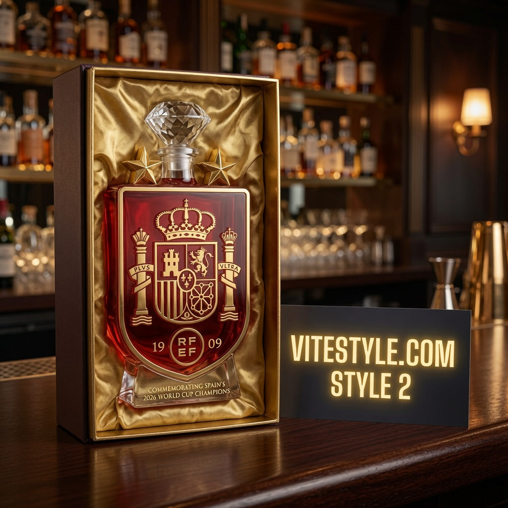 Spain Champion World Cup 2026 Whiskey Bottle