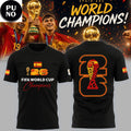 Spain National Soccer FIFA World Cup Champions 2026 T-Shirt