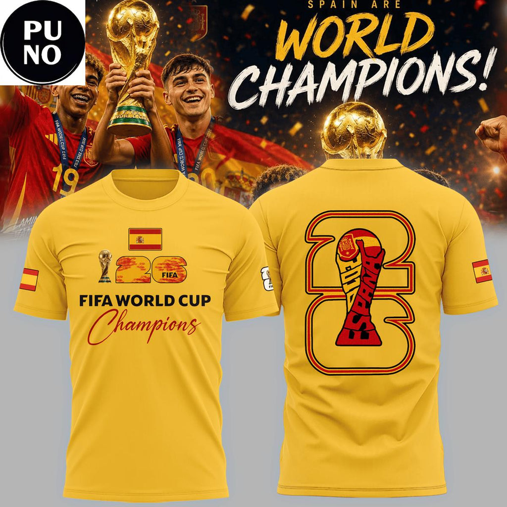 Spain National Soccer FIFA World Cup Champions 2026 T-Shirt