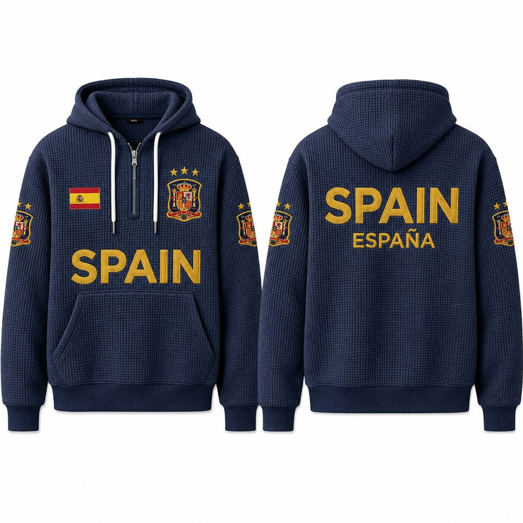Spain World Cup 2026 Waffle Quarter Zip Hoodie