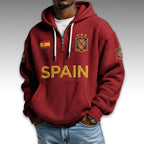 Spain World Cup 2026 Waffle Quarter Zip Hoodie