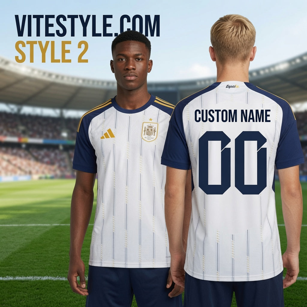 Spain World Cup Custom Football Jersey