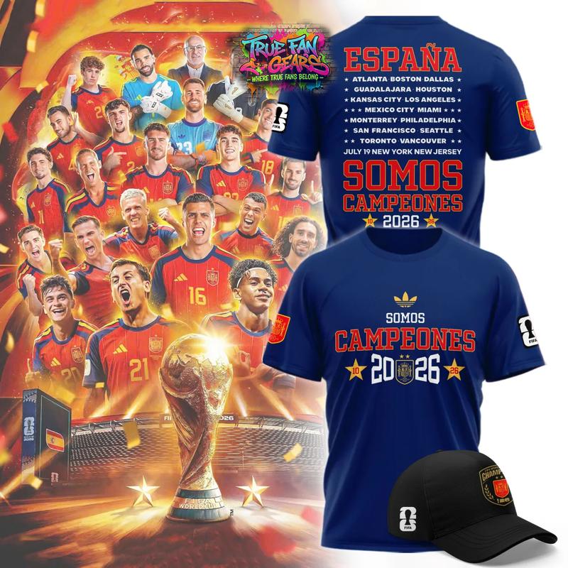 Spain World Cup Champions 2026 Special New Tee Shirt