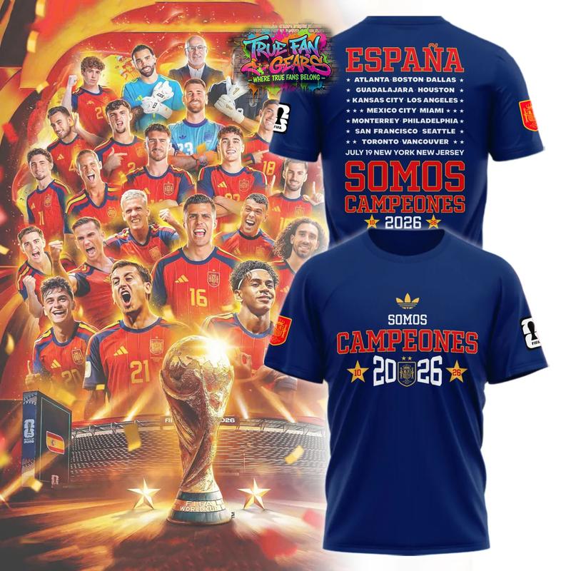 Spain World Cup Champions 2026 Special New Tee Shirt