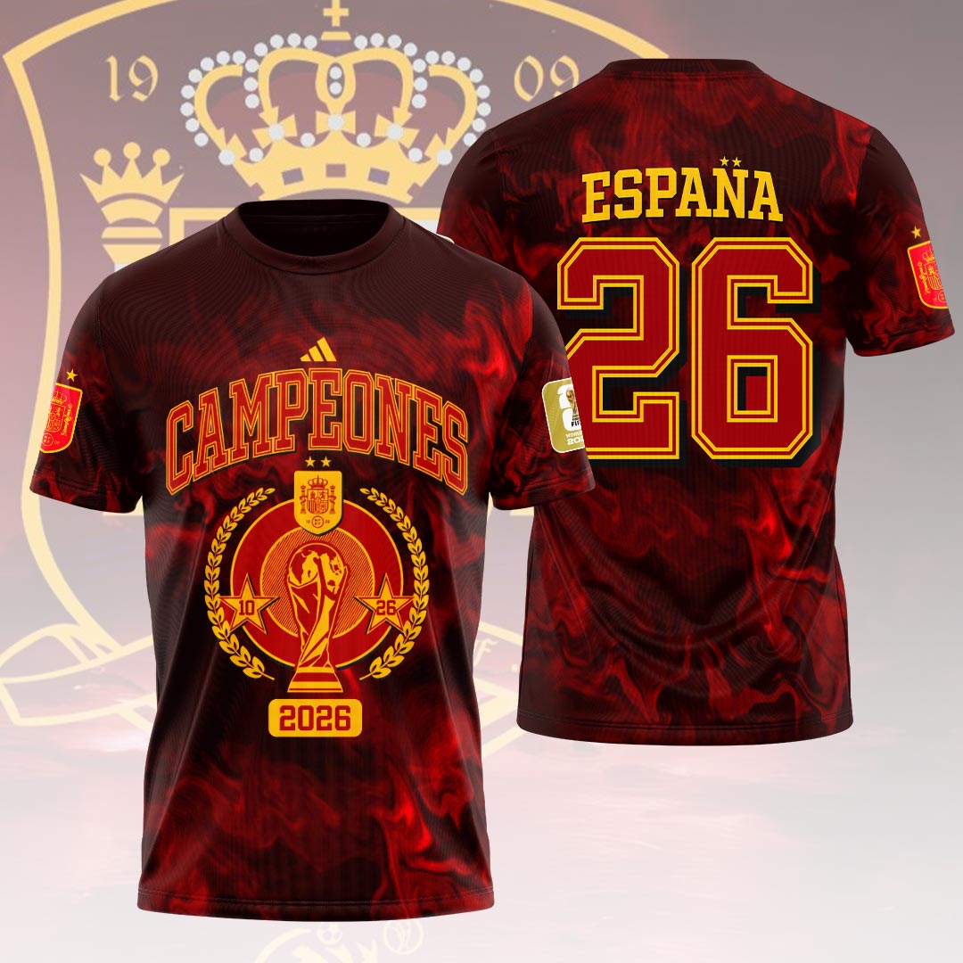 Spain National Team 2026 FIFA World Cup Champions 3D Apparel – HOATT19579