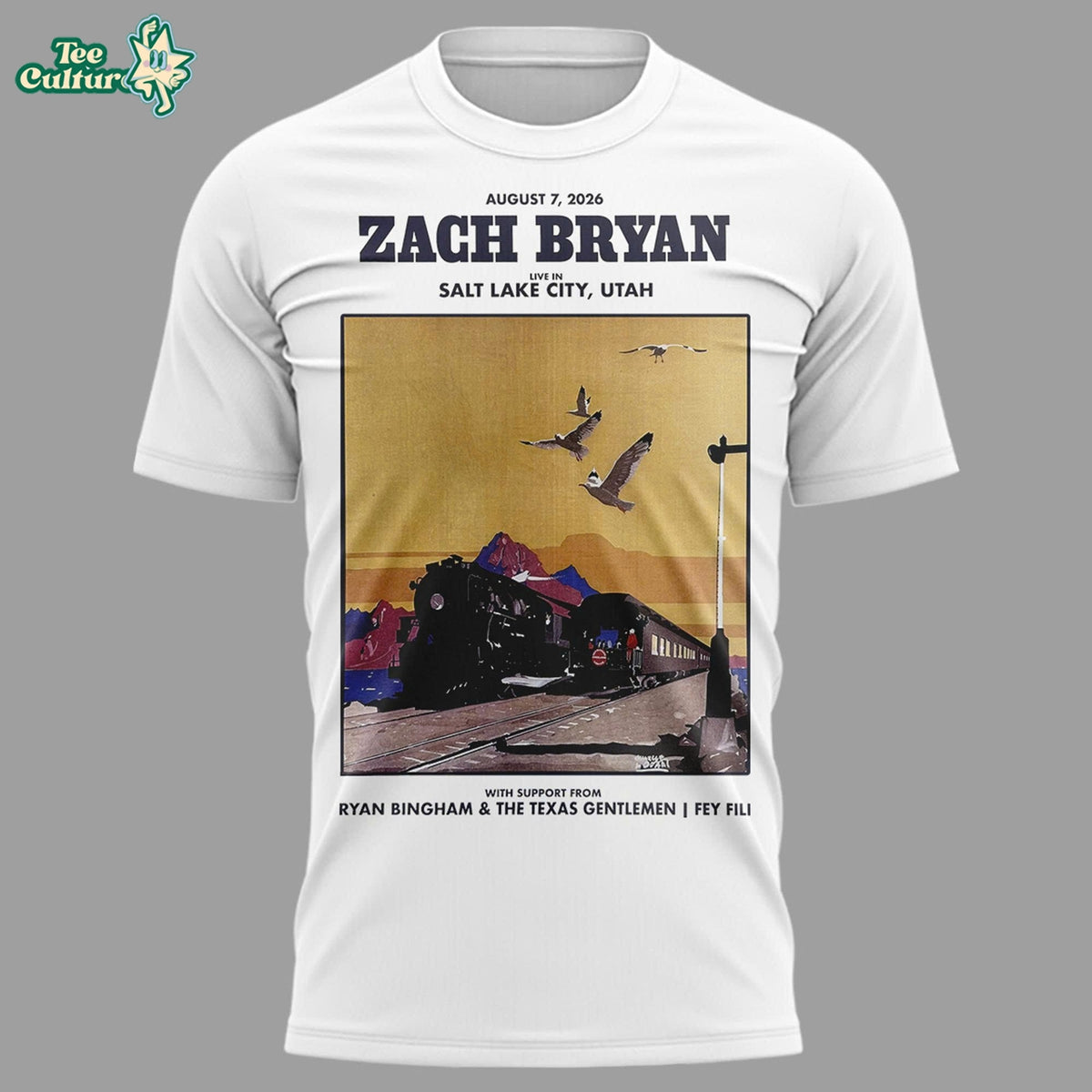 Special 2026 Zach Bryan Rice-Eccles Stadium Concert T-Shirt Version 2