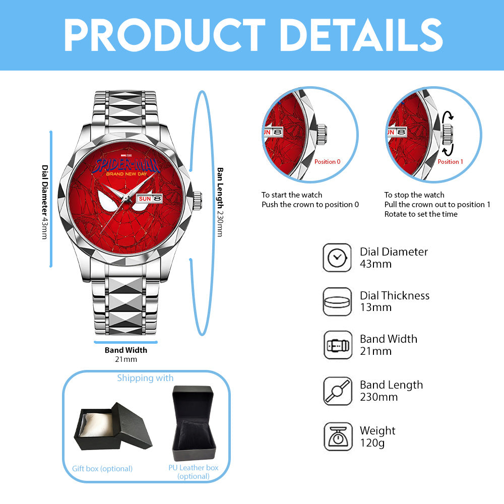 Spider-Man: Brand New Day Alloy Luxury Quartz Watch - GNE8080