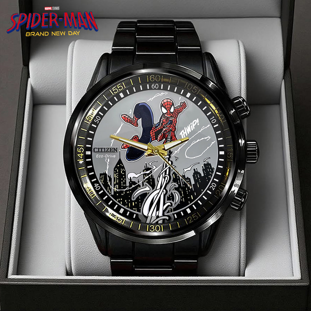 Spider-Man: Brand New Day Black Stainless Steel Watch - GNE8091