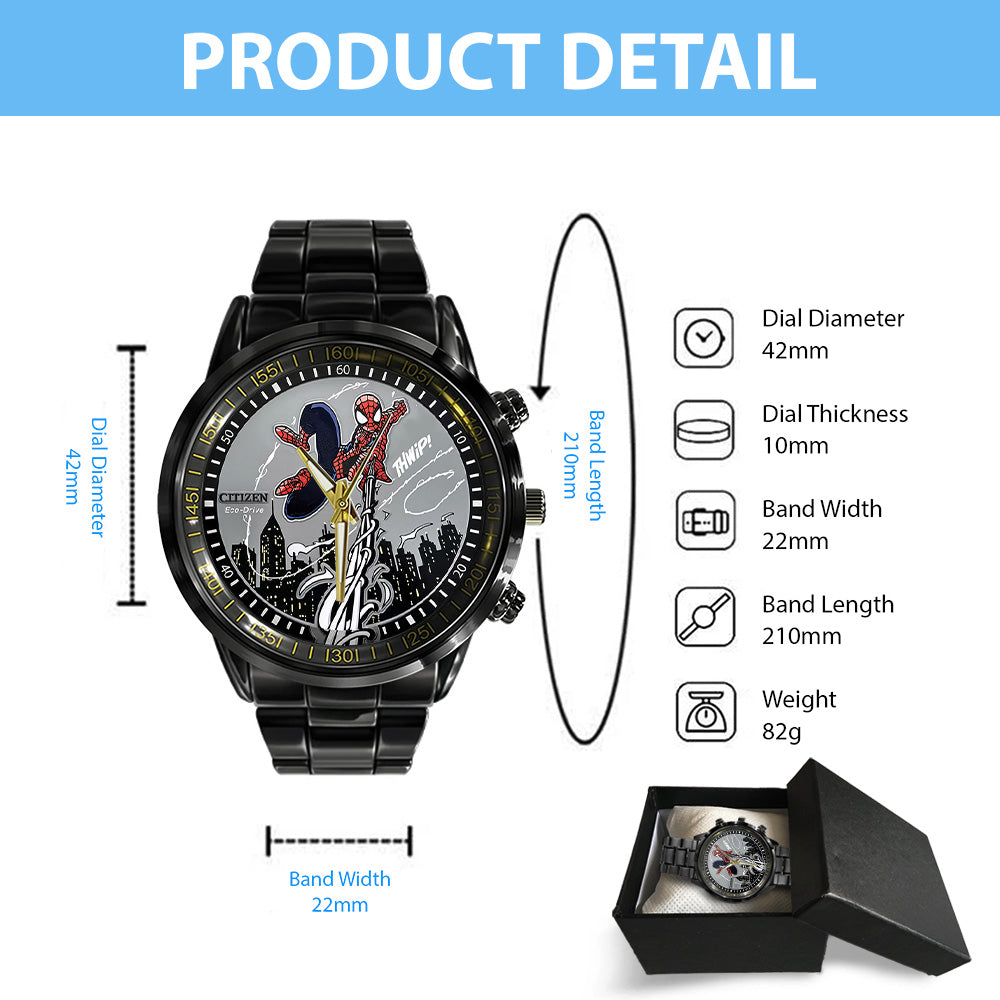 Spider-Man: Brand New Day Black Stainless Steel Watch - GNE8091