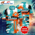 Splash Art Miami Dolphins Hawaiian Shirt – Personalized Name Fan Edition