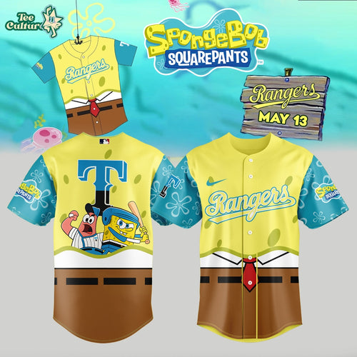 SpongeBob Jersey, Rangers Jersey, Cartoon Apparel