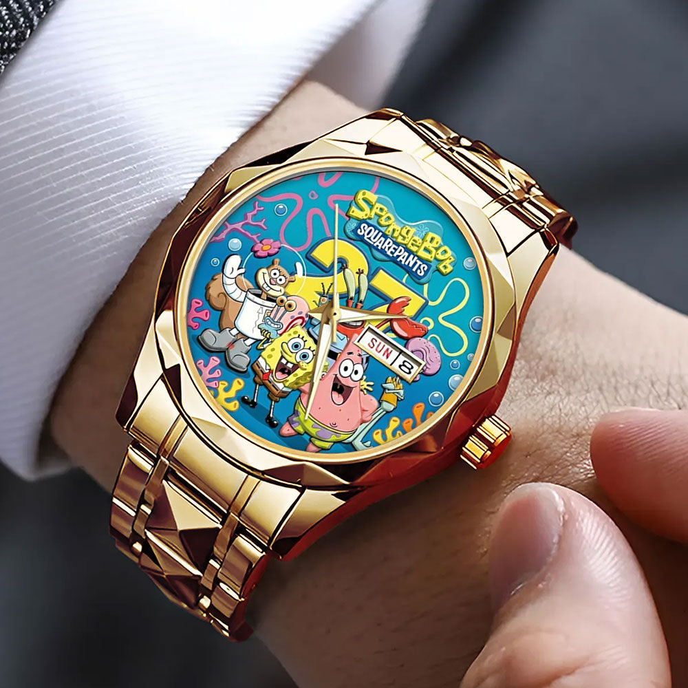 SpongeBob SquarePants 27th Anniversary Alloy Luxury Quartz Watch - TMTHU3402