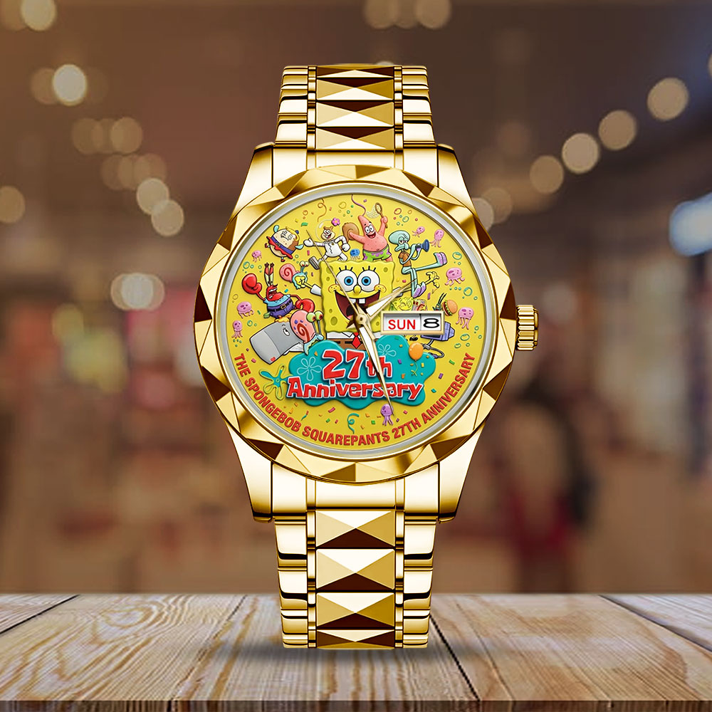 SpongeBob SquarePants 27th Anniversary Alloy Luxury Quartz Watch - TMTHU3666