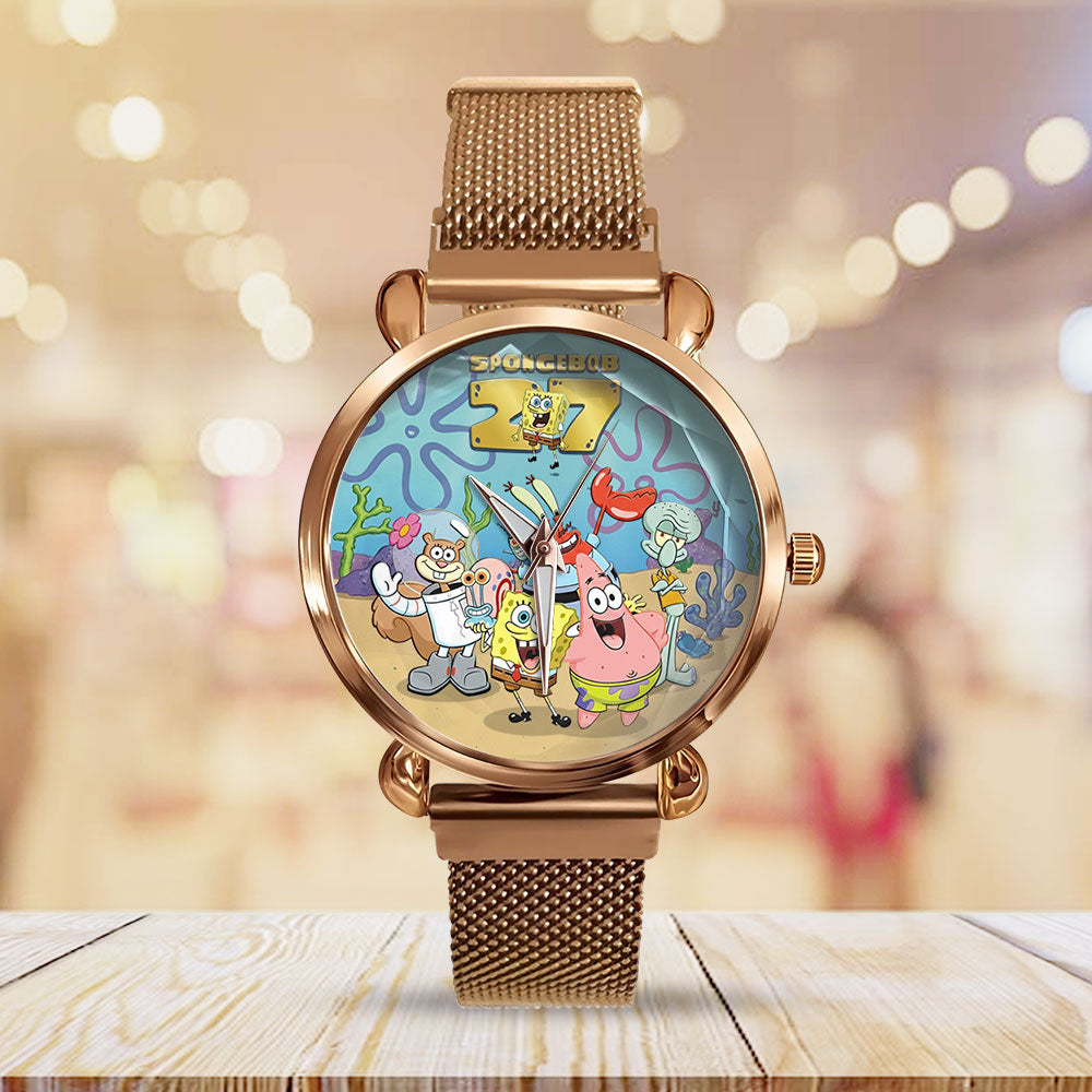 SpongeBob SquarePants 27th Anniversary Mesh Strap Quartz Watch - TMTHU3492