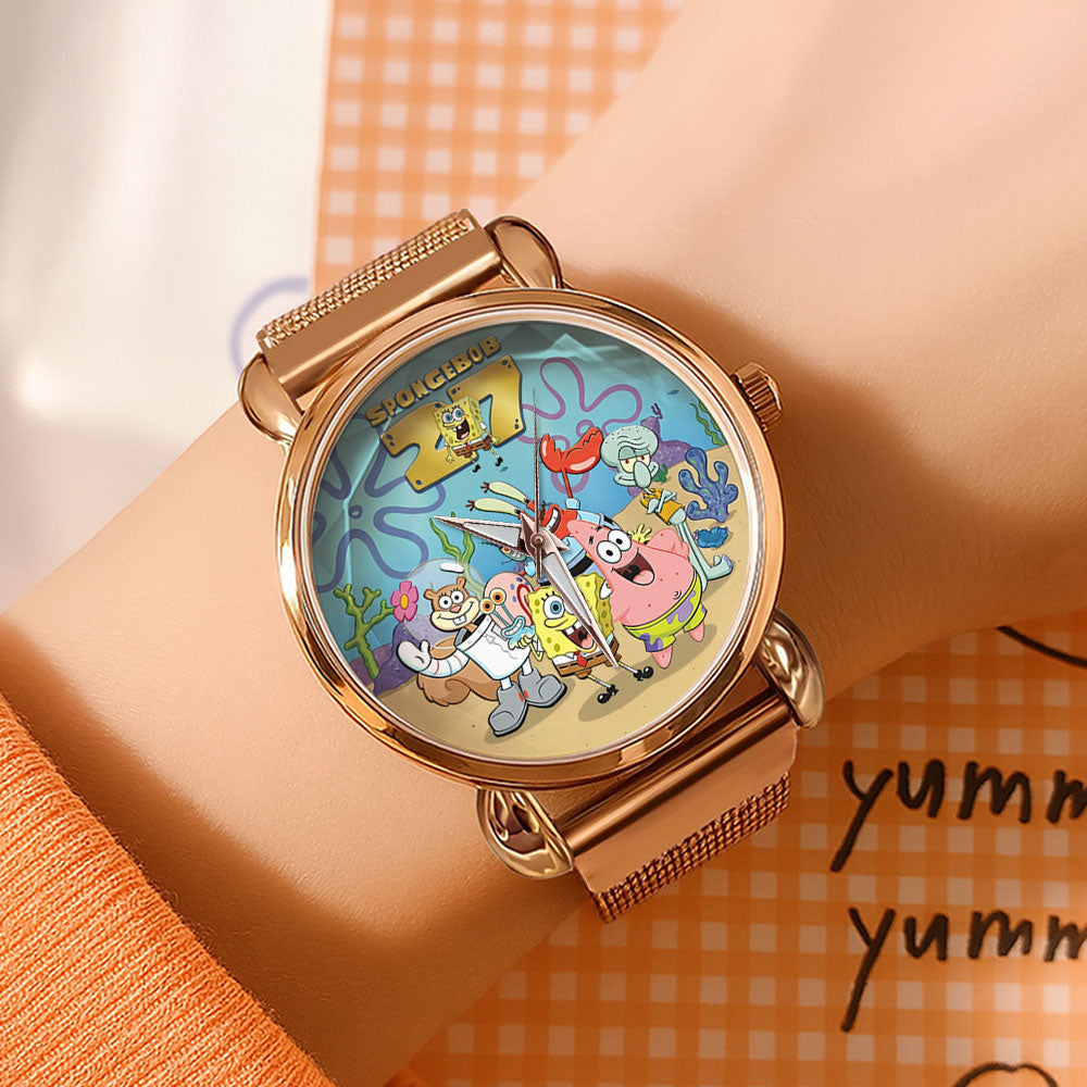SpongeBob SquarePants 27th Anniversary Mesh Strap Quartz Watch - TMTHU3492