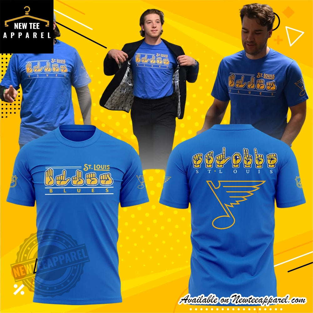 St Louis Blues Asl Sign Language Shirt
