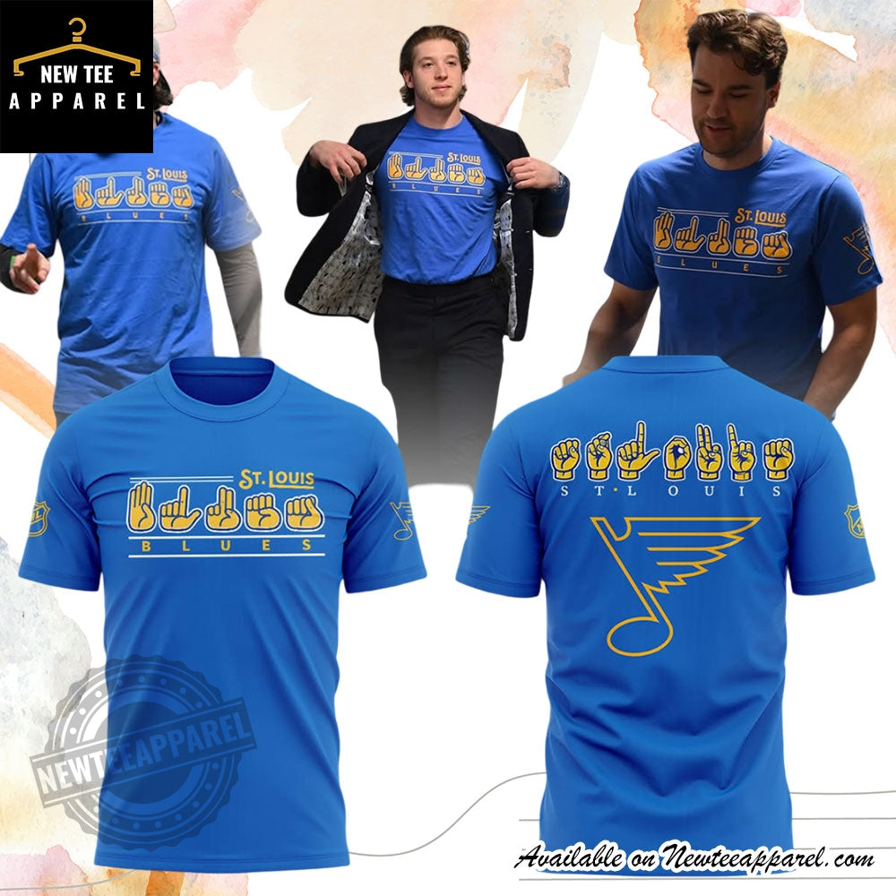 St Louis Blues Asl Sign Language Shirt