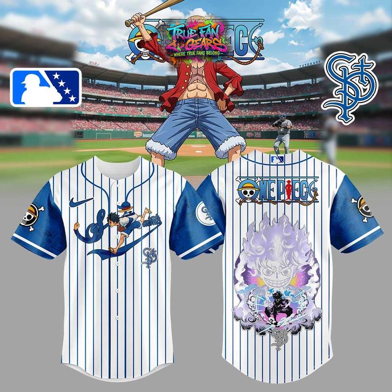 St Paul Saints One Piece Straw Hat Luffy Gear 5 Baseball Jersey