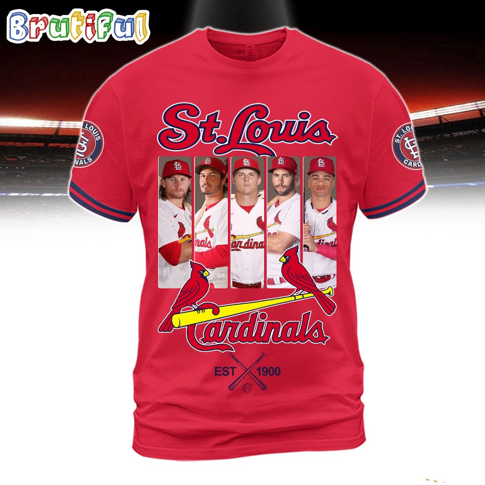 St.Louis Cardinals Starting Lineup Est 1900 3D Shirt