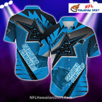 Star Pattern Carolina Panthers Hawaiian Shirt – Vibrant Fan Gear