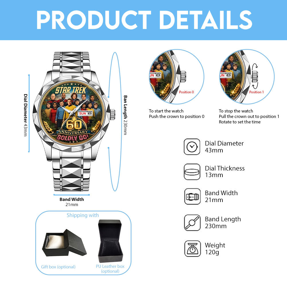 Star Trek 60th Anniversary 2026 Alloy Luxury Quartz Watch - TMTHU5010