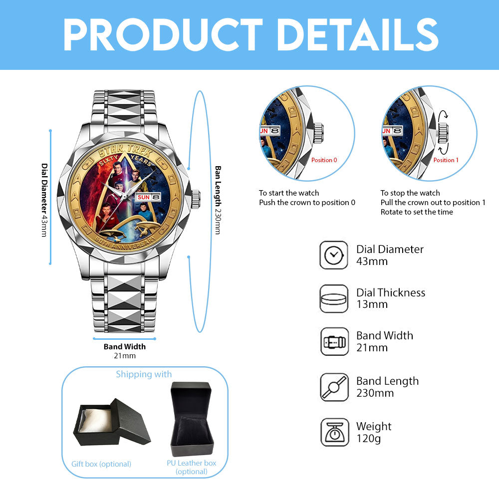 Star Trek 60th Anniversary 2026 Alloy Luxury Quartz Watch - TMTHU5340