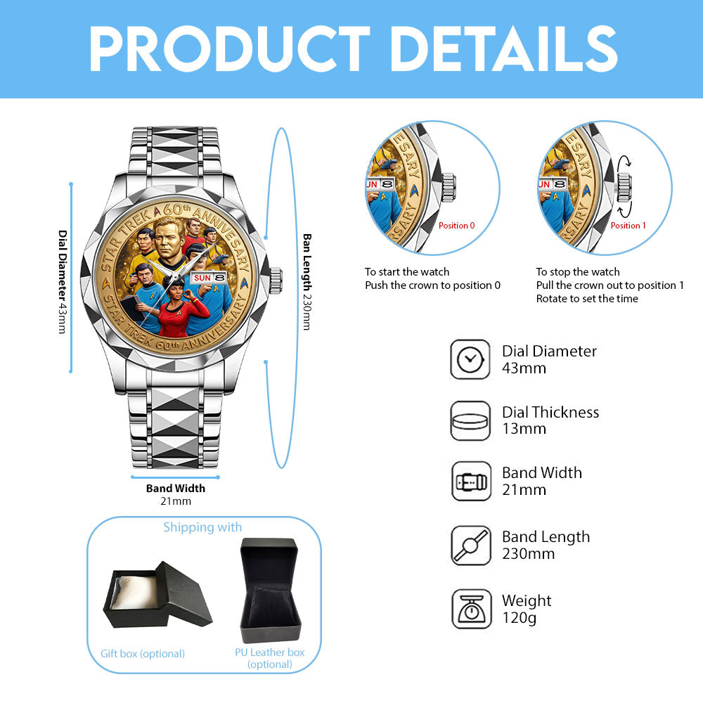 Star Trek 60th Anniversary 2026 Alloy Luxury Quartz Watch - TMTHU5346