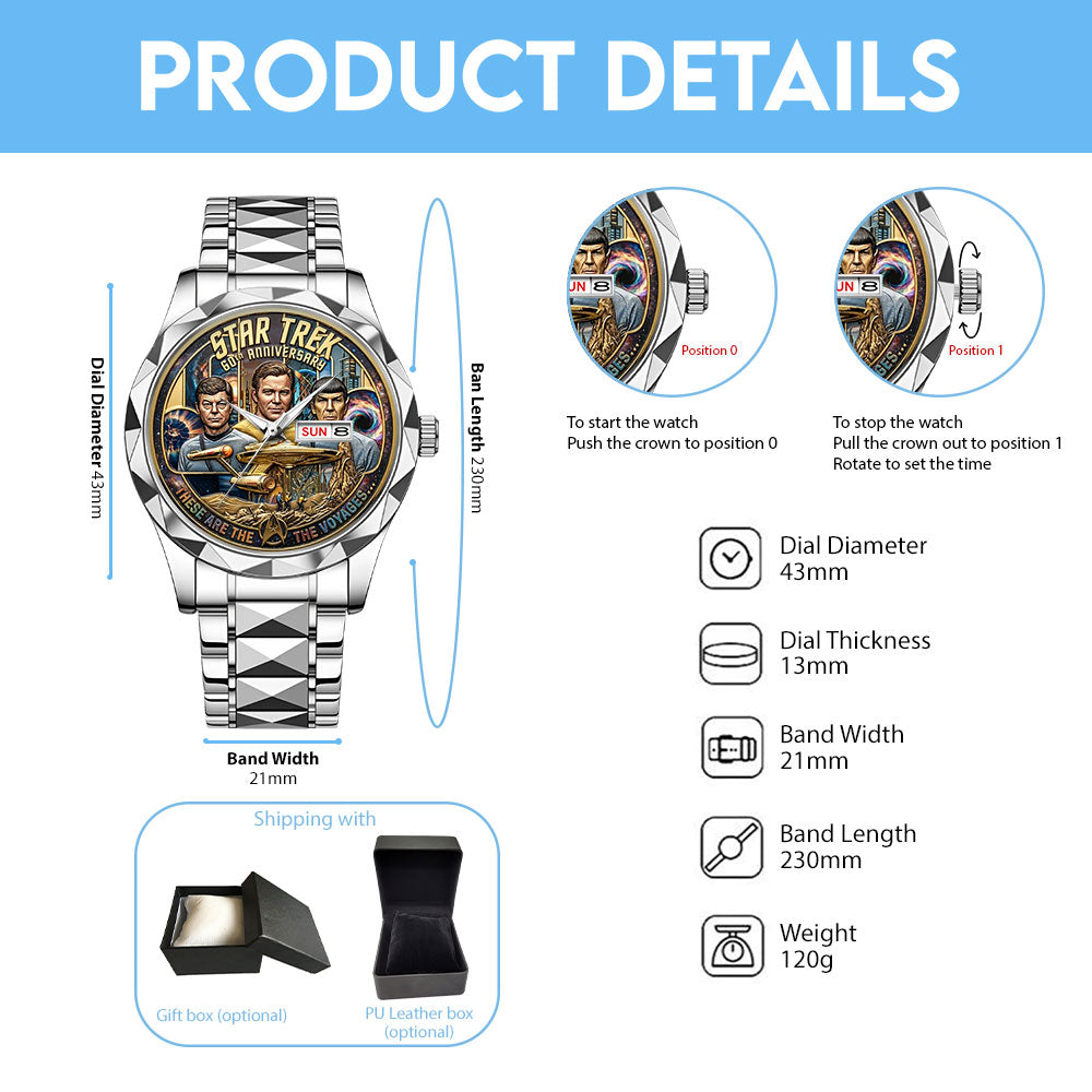 Star Trek 60th Anniversary 2026 Alloy Luxury Quartz Watch - TMTHU5594