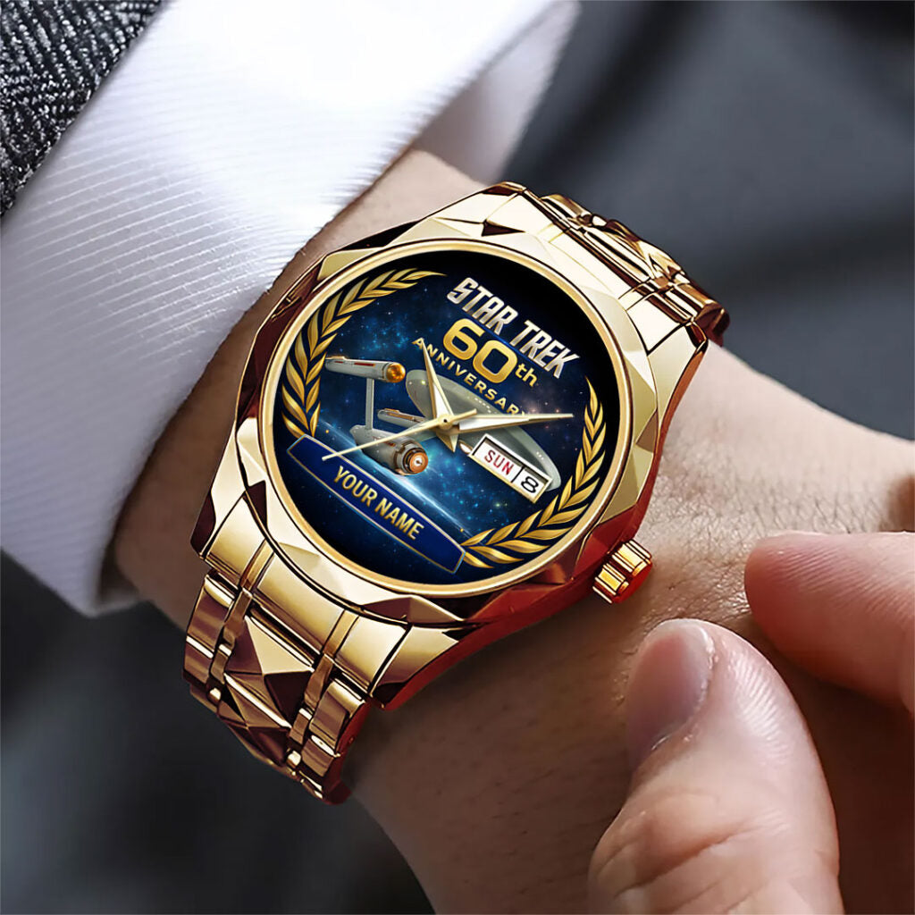 Personalized Star Trek 60th Anniversary 2026 Alloy Luxury Quartz Watch - TANTN21222
