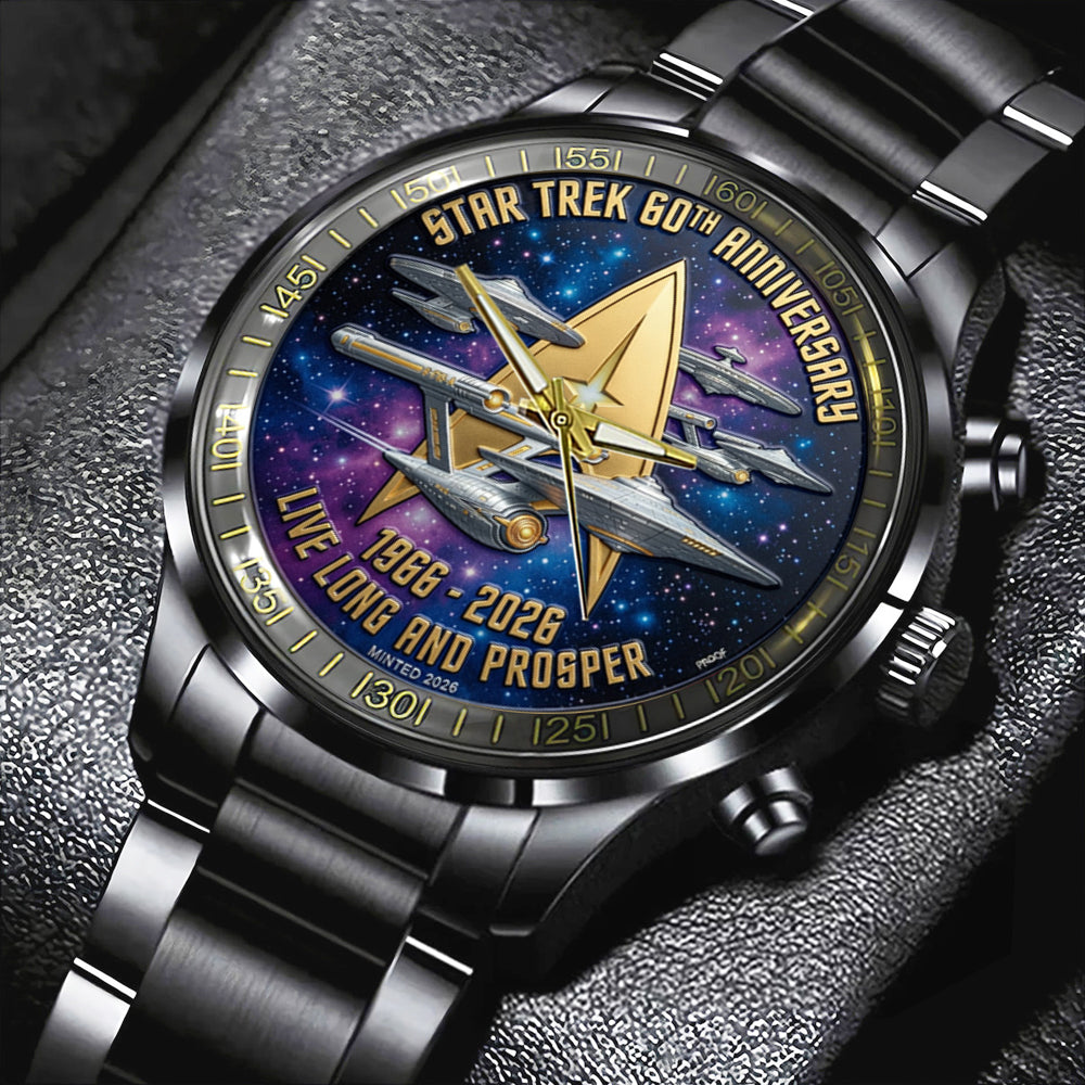 Star Trek 60th Anniversary 2026 Black Stainless Steel Watch - TMTHU4745