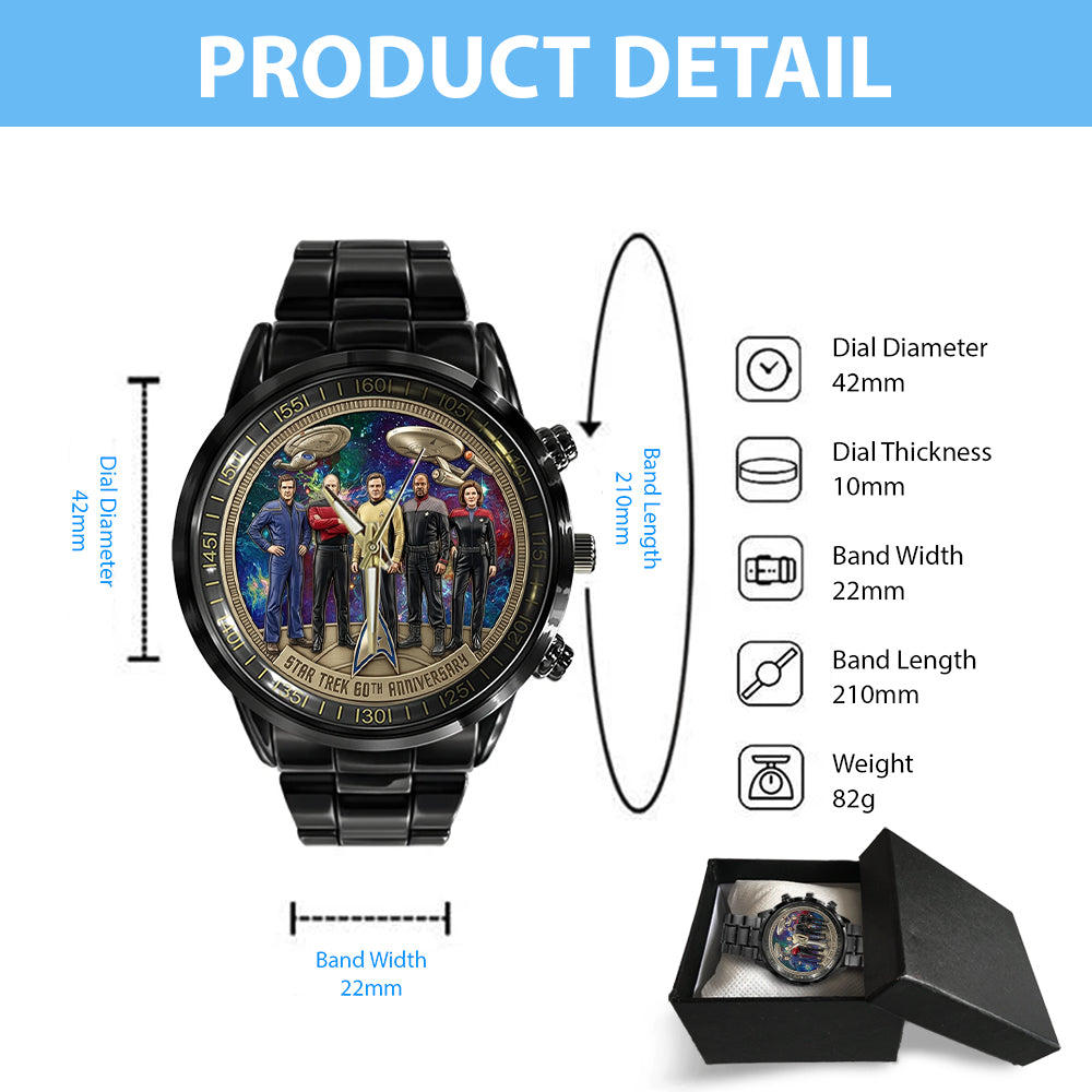 Star Trek 60th Anniversary 2026 Black Stainless Steel Watch - TMTHU5017