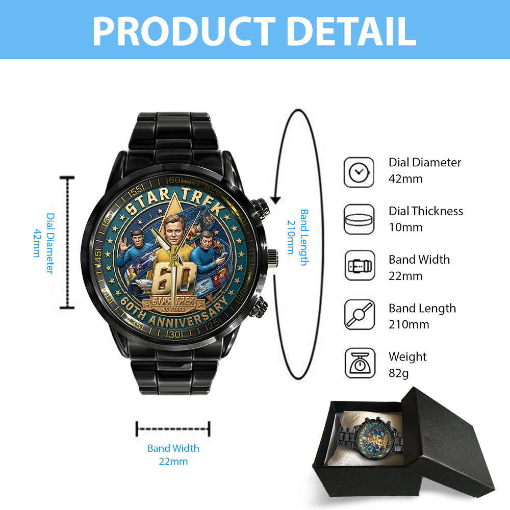 Star Trek 60th Anniversary 2026 Black Stainless Steel Watch - TMTHU4241