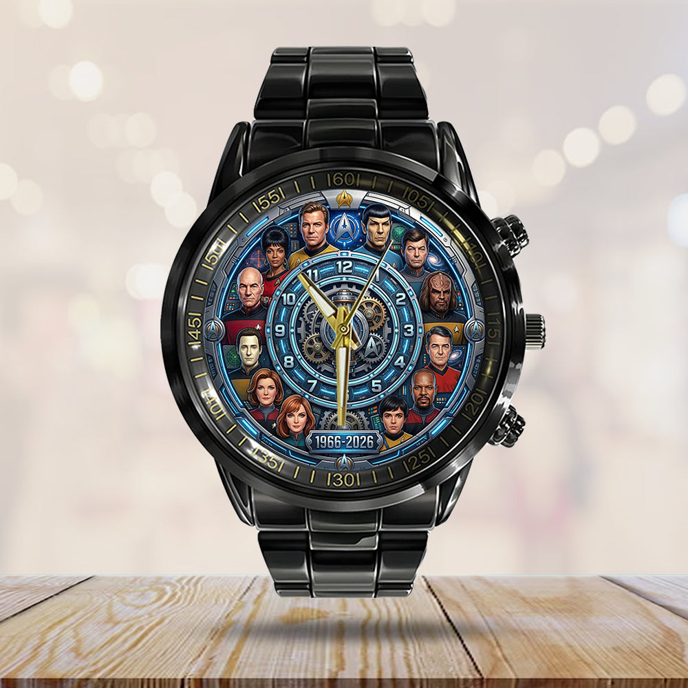 Star Trek 60th Anniversary 2026 Black Stainless Steel Watch - TMTHU4432