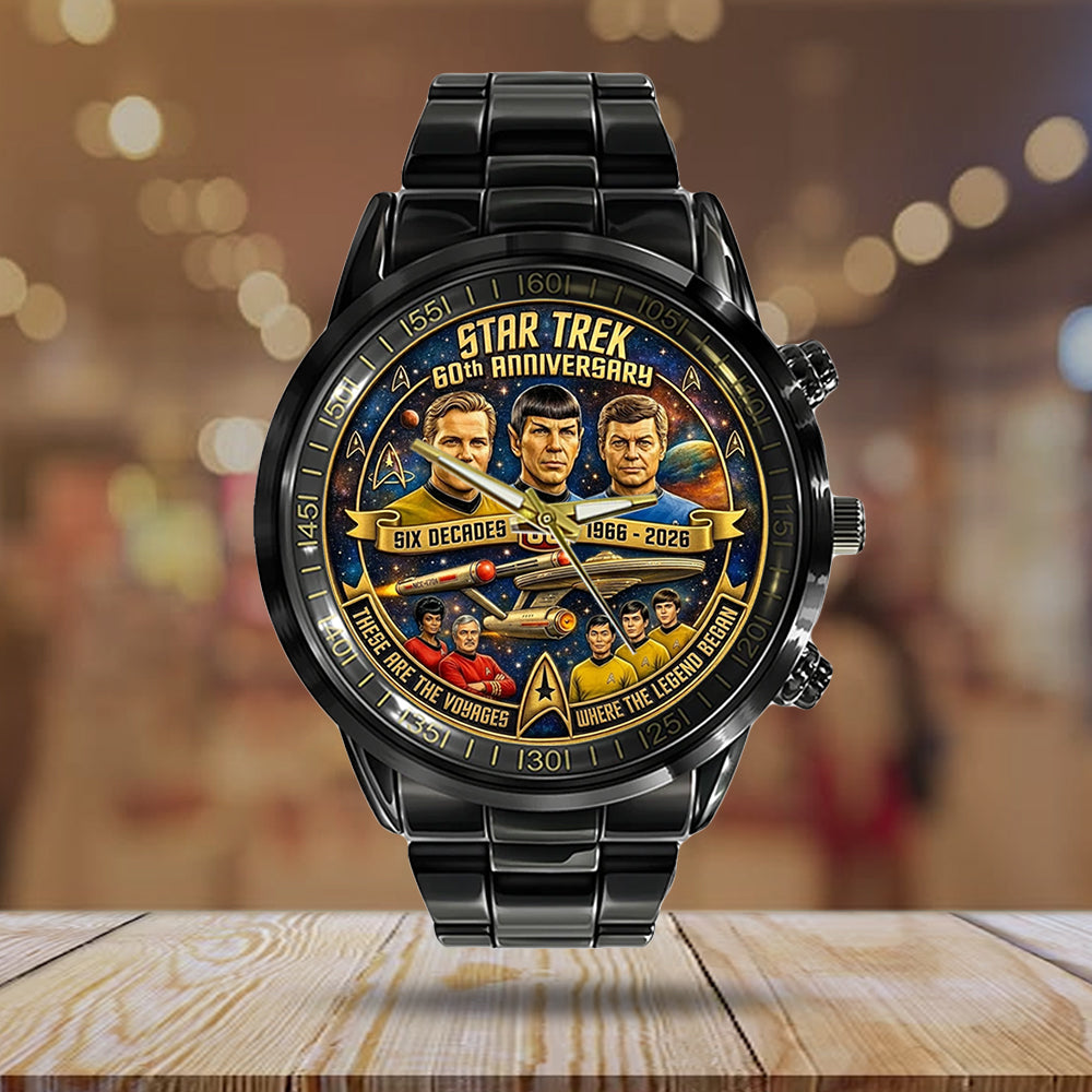 Star Trek 60th Anniversary 2026 Black Stainless Steel Watch - TMTHU4663