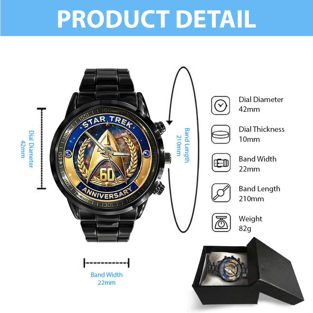 Star Trek 60th Anniversary 2026 Black Stainless Steel Watch - TMTHU4729