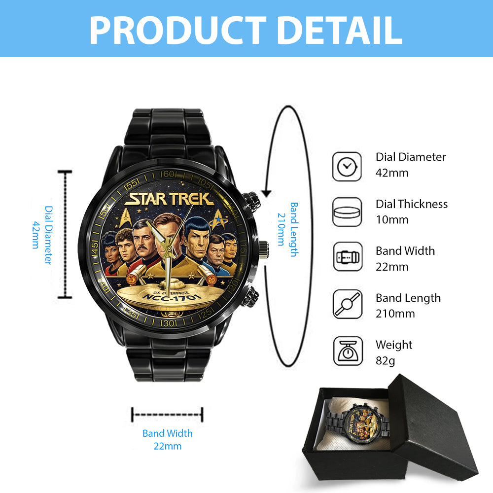 Star Trek 60th Anniversary 2026 Black Stainless Steel Watch - TMTHU4864