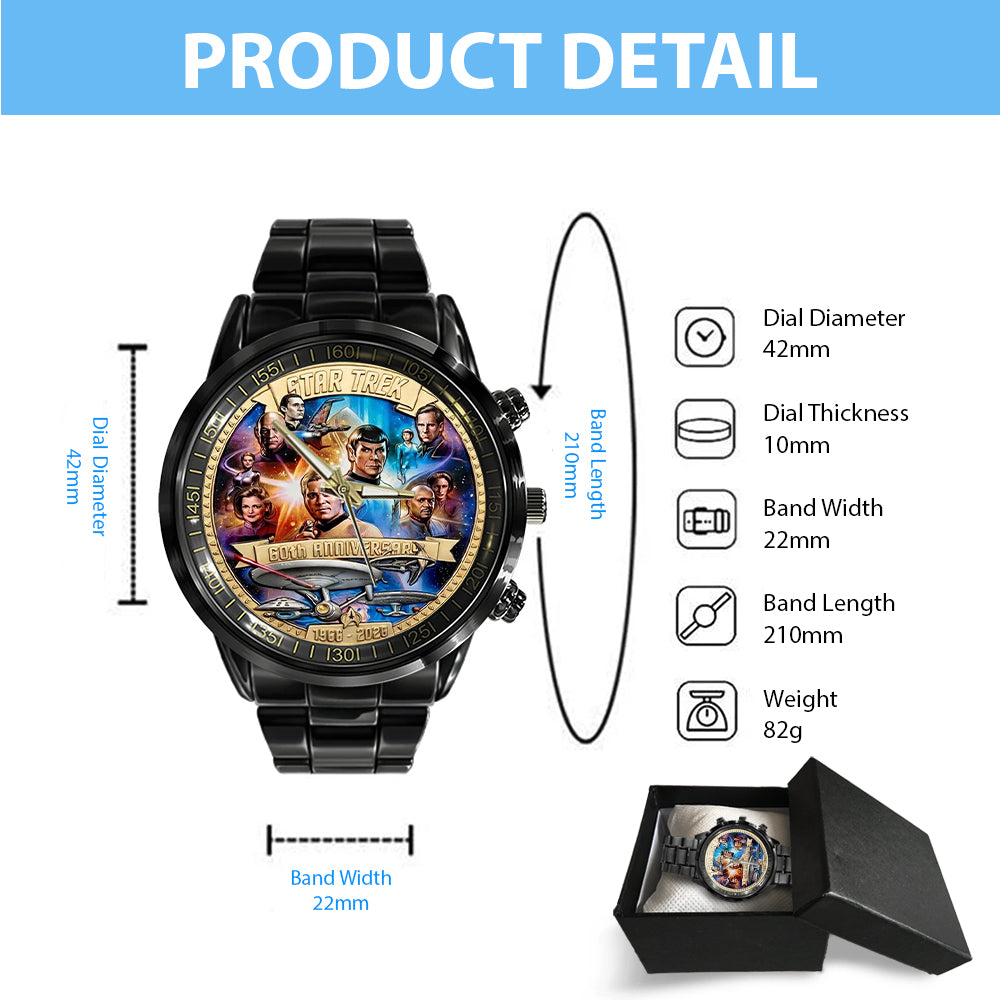 Star Trek 60th Anniversary 2026 Black Stainless Steel Watch - TMTHU4868