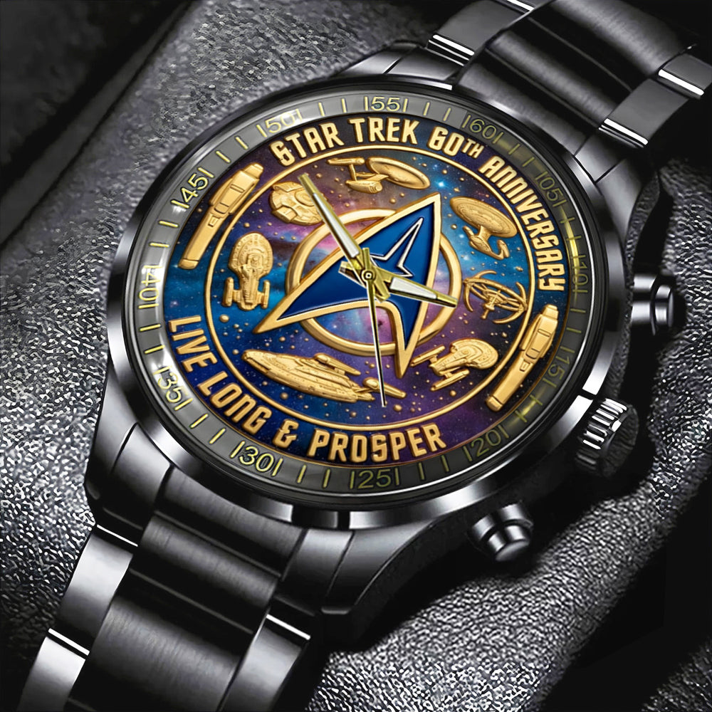 Star Trek 60th Anniversary 2026 Black Stainless Steel Watch - TMTHU4987