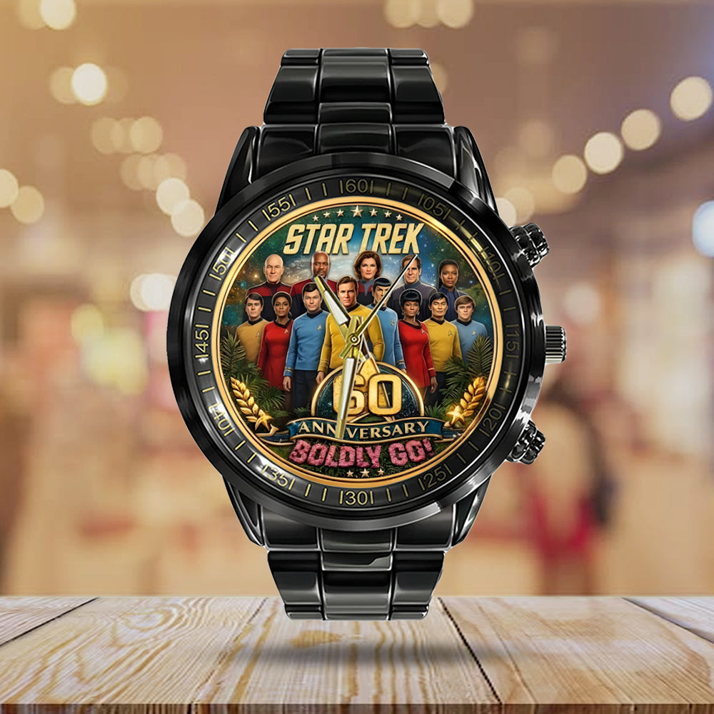 Star Trek 60th Anniversary 2026 Black Stainless Steel Watch - TMTHU5011