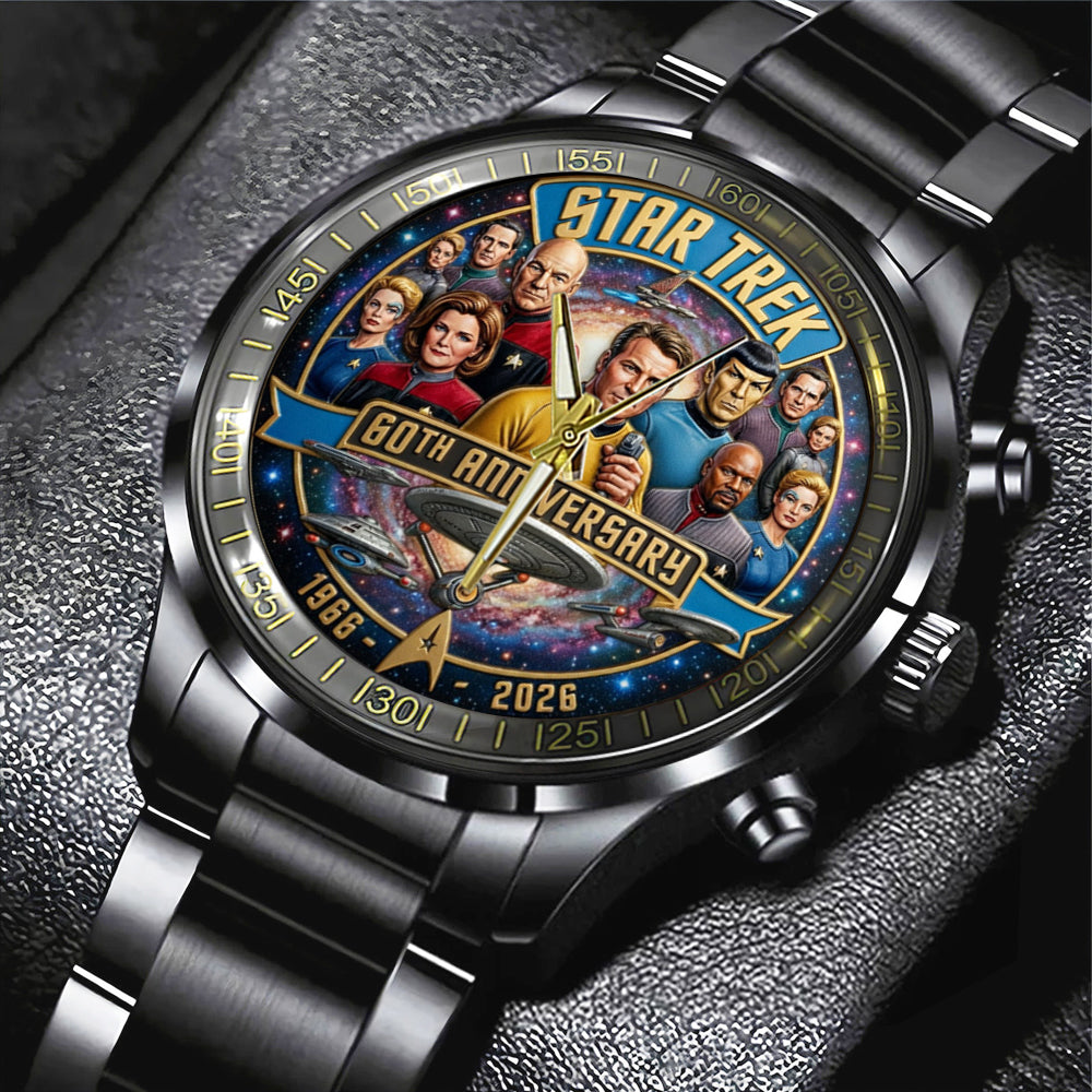 Star Trek 60th Anniversary 2026 Black Stainless Steel Watch - TMTHU5039