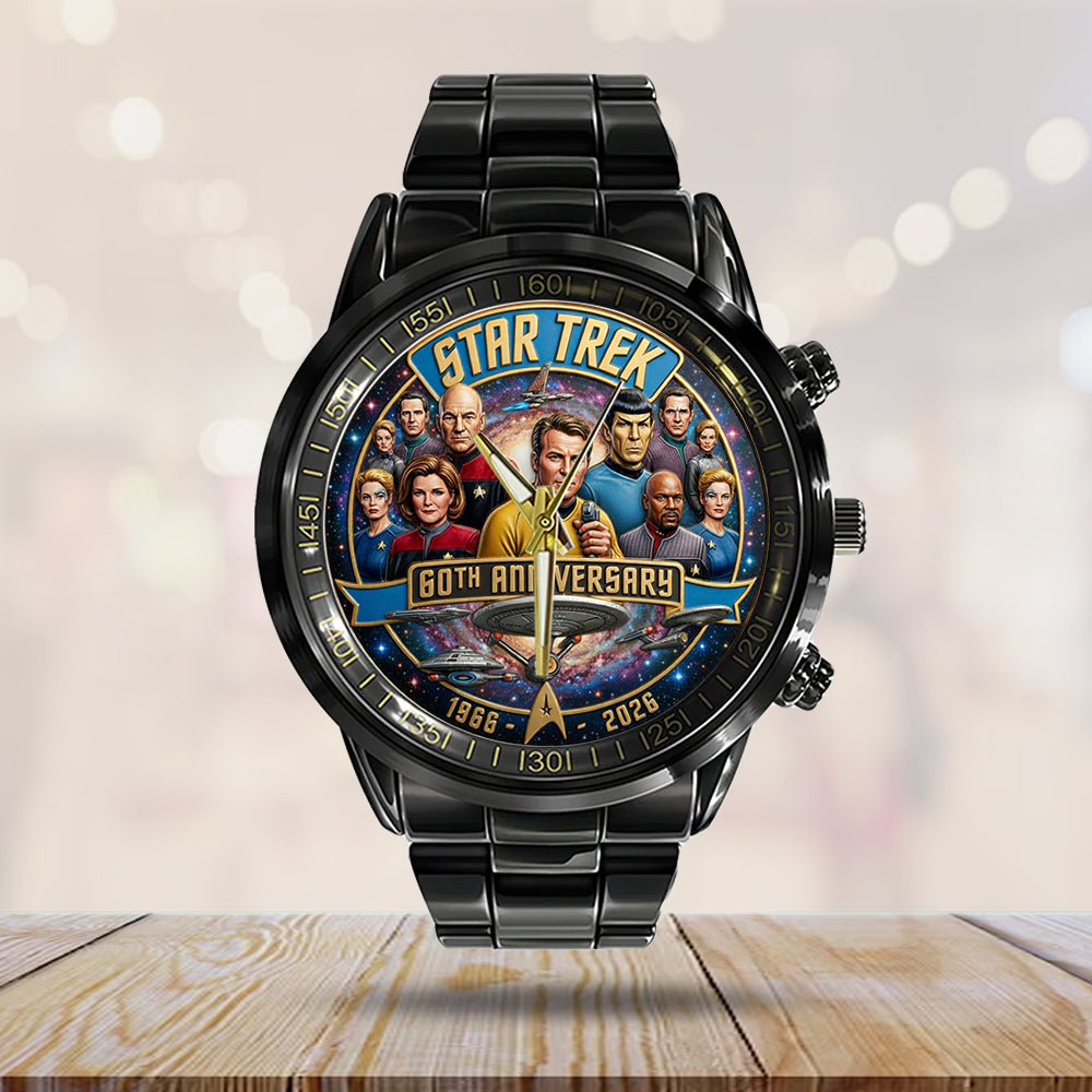 Star Trek 60th Anniversary 2026 Black Stainless Steel Watch - TMTHU5039