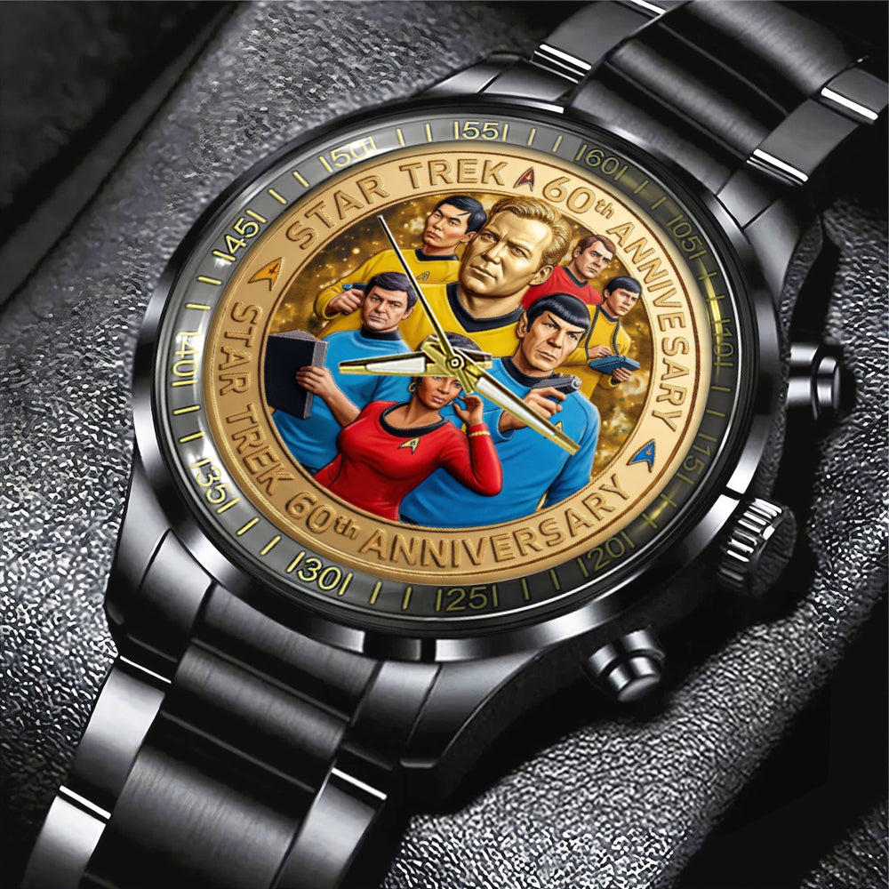 Star Trek 60th Anniversary 2026 Black Stainless Steel Watch - TMTHU5347