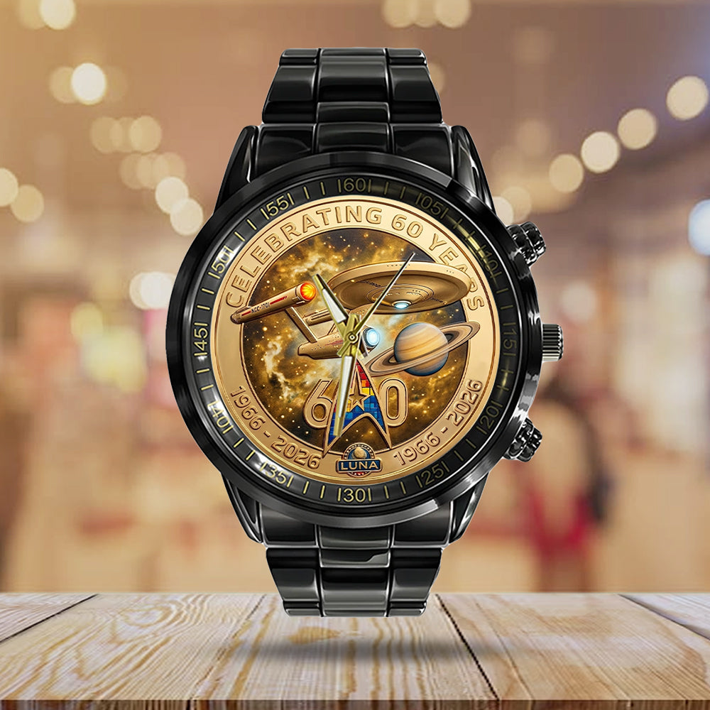 Star Trek 60th Anniversary 2026 Black Stainless Steel Watch - TMTHU5350