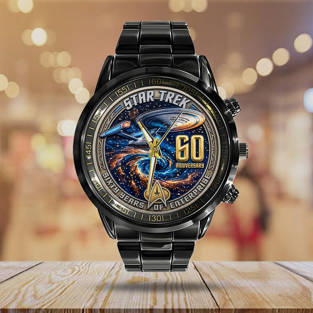 Star Trek 60th Anniversary 2026 Black Stainless Steel Watch - TMTHU5442