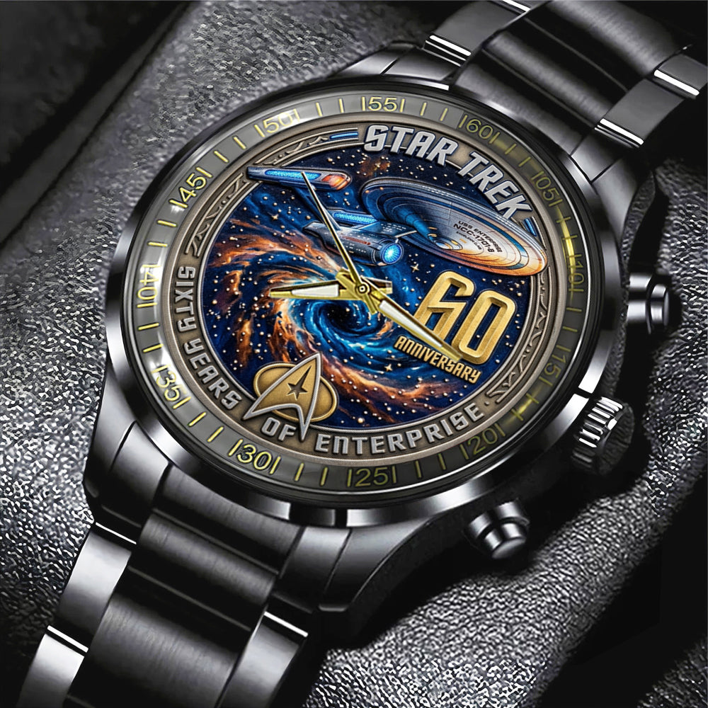 Star Trek 60th Anniversary 2026 Black Stainless Steel Watch - TMTHU5442