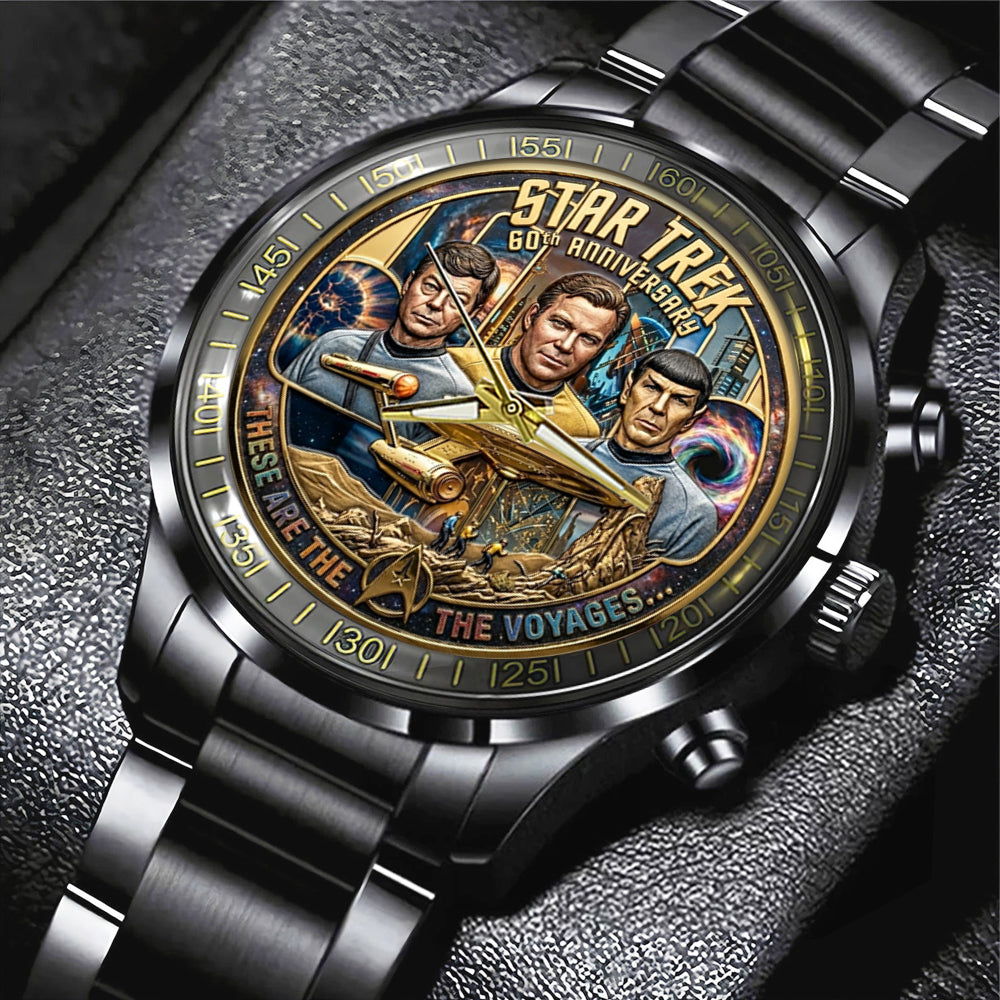 Star Trek 60th Anniversary 2026 Black Stainless Steel Watch - TMTHU5595