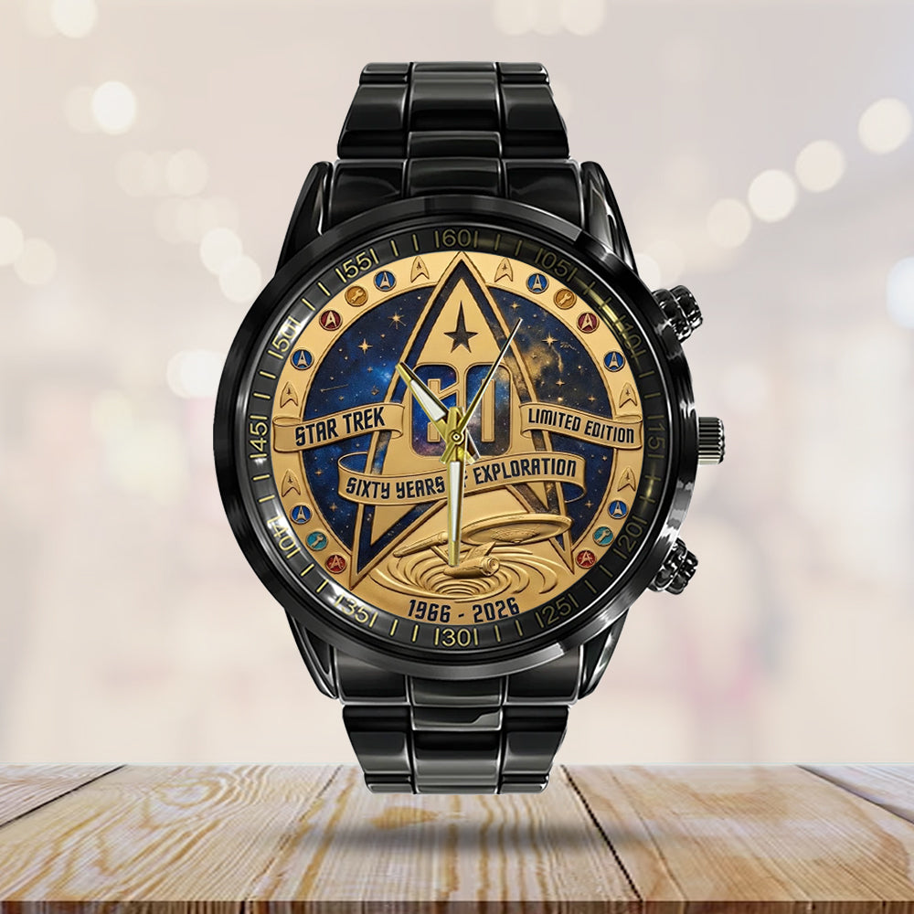 Star Trek 60th Anniversary 2026 Black Stainless Steel Watch - TMTHU5650