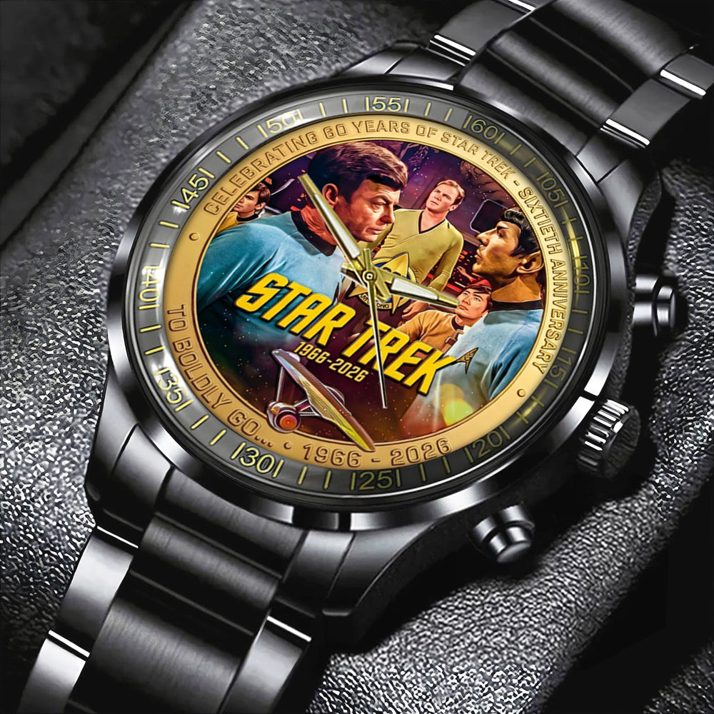 Star Trek 60th Anniversary 2026 Black Stainless Steel Watch - TMTHU6027